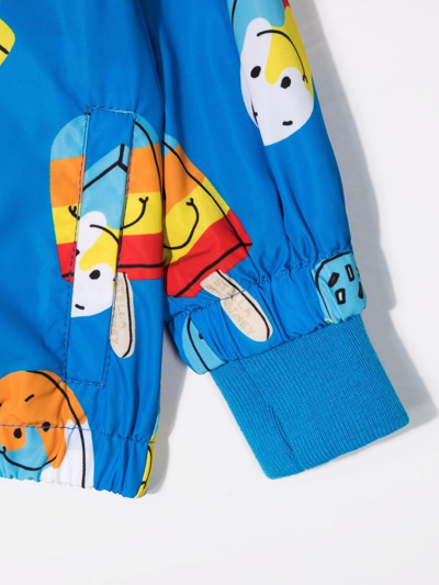 Stella Mccartney Baby Girl Patterned Jacket In Blu