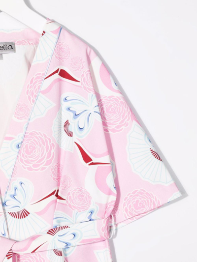 Simonetta Blouse With Removable Belt In Rosa