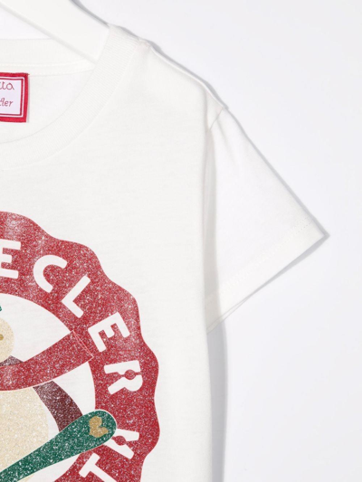 Shop Simonetta Chantecler Christmas T-shirt In Bianco