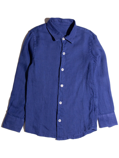 Shop Siola Blu Linen Shirt
