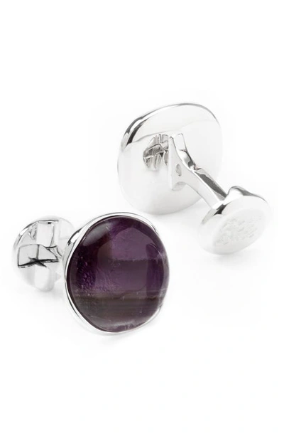 Cufflinks, Inc Amethyst Cuff Links In Purple