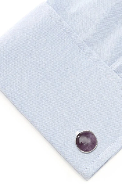 Cufflinks, Inc Amethyst Cuff Links In Purple