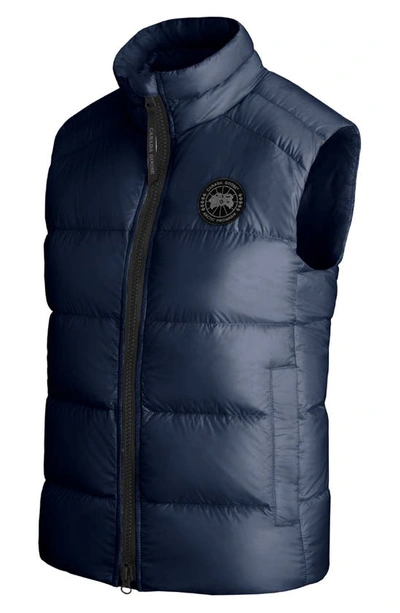 Shop Canada Goose Cypress Water Resistant & Wind Resistant 750 Fill Power Down Recycled Nylon Packable Vest In Atlantic Navy