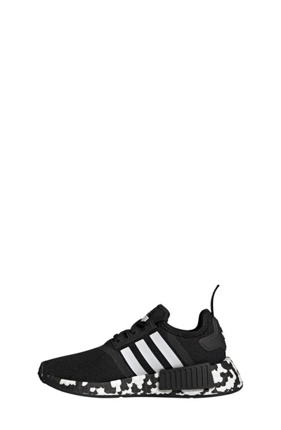 Shop Adidas Originals Kids' Nmd R1 Sneaker In Black/ Black/ White