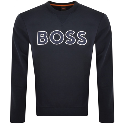 Boss Casual Boss Welogocrewx Sweatshirt Navy | ModeSens