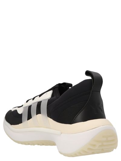 Shop Y-3 Flaresan Cozy Ii Sneakers In White/black