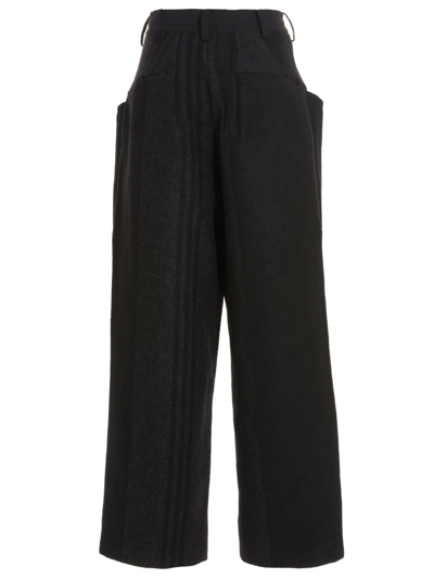 Shop Y-3 Striped Detail Pants In Black