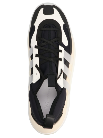 Shop Y-3 Flaresan Cozy Ii Sneakers In White/black
