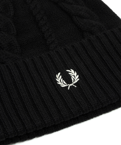 Shop Fred Perry Beanie In Black