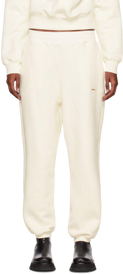 3.1 Phillip Lim White Compact Lounge Pants In Ant. White An110
