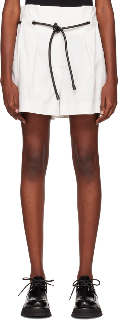 Shop 3.1 Phillip Lim / フィリップ リム White Origami Shorts In Ant. White An110