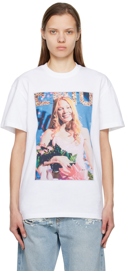 Shop Jw Anderson White Carrie-prom T-shirt In 001 White