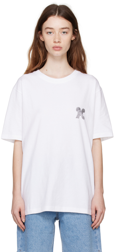 Shop Kimhēkim White Stamped T-shirt