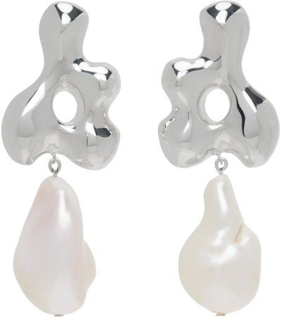 Shop Agmes Silver Simone Bodmer-turner Edition Bodmer Earrings