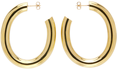 Shop Laura Lombardi Gold Curve Earrings