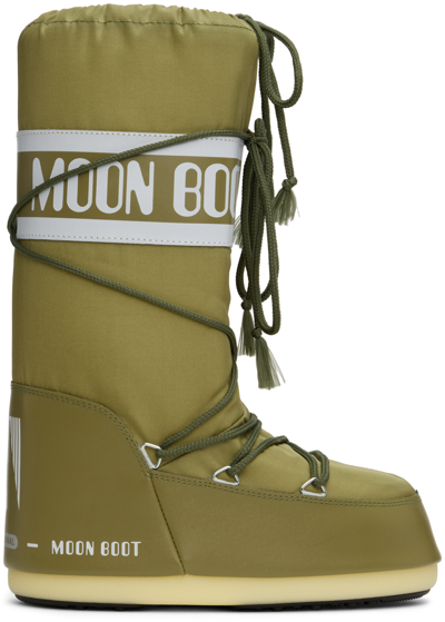 Shop Moon Boot Khaki Icon Boots In 083 Khaki