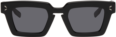 Shop Mcq By Alexander Mcqueen Black Square Sunglasses In 001 Black