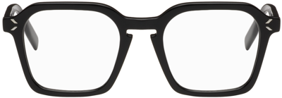 Shop Mcq By Alexander Mcqueen Black Square Glasses In 001 Black