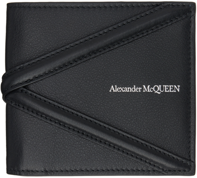 Shop Alexander Mcqueen Black Harness Wallet In 1000 Black