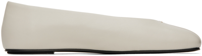 Shop The Row White Eva Flats In Ivr Ivory