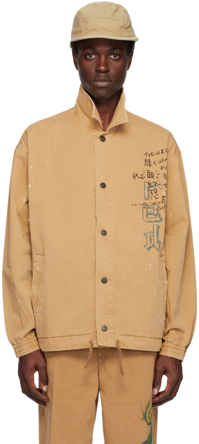Shop Incotex Red X Facetasm Tan Splatter Jacket In 510 Camel