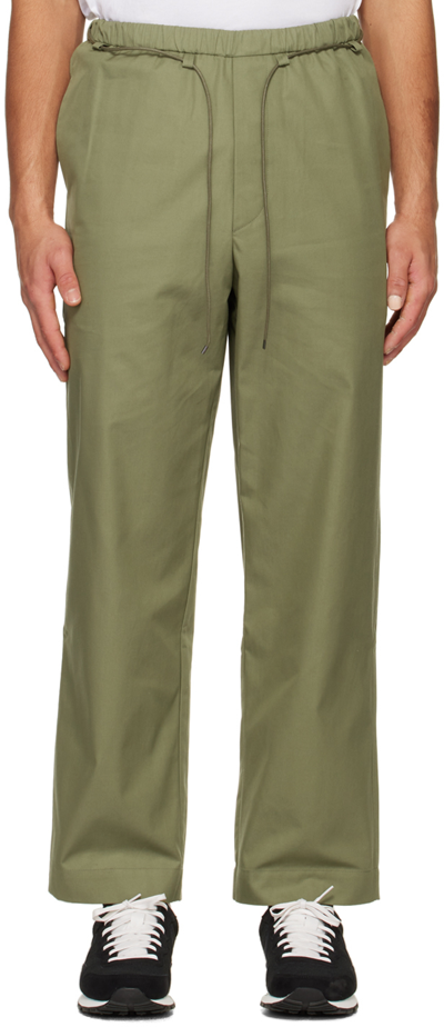 Shop Applied Art Forms Green Dm1-2 Trousers In Faded Green