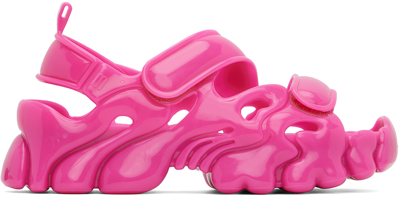 Shop Collina Strada Pink Melissa Edition Puff Sandals In Alo58 Glossy Pink