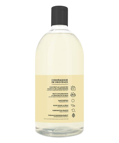 Shop Compagnie De Provence Liquid Soap Fragrance Free Refill 1 L In White