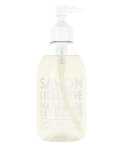 Shop Compagnie De Provence Liquid Soap With Cotton Flower 300 ml - Extra Pur In White