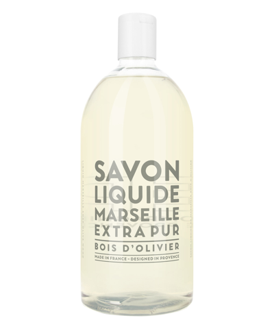 Shop Compagnie De Provence Liquid Soap With Olive Wood Refill 1l - Extra Pur In White