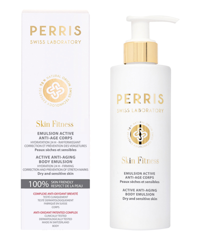 Shop Perris Swiss Laboratory Active Anti-aging Body Emulsion 200 ml In White