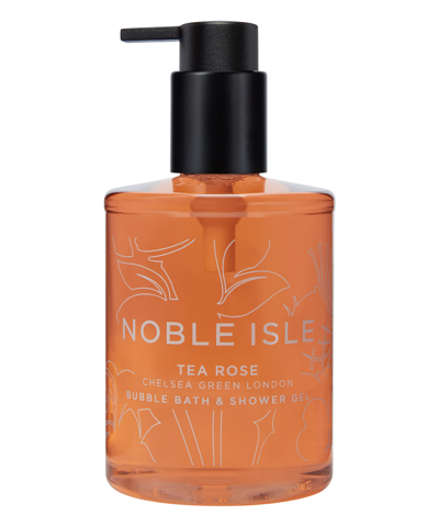Shop Noble Isle Tea Rose Bath And Shower Gel 250 ml In Orange
