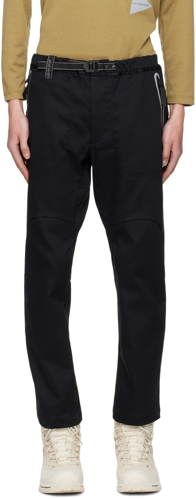 Shop And Wander Black Air Hold Trousers In 010 Black