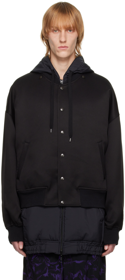 Shop Y's Black 3 Layers Jacket In Black 1