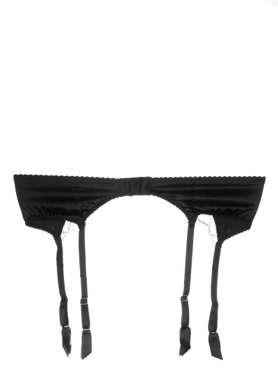 Shop Fleur Of England Lace-trim Suspender Belt In Black