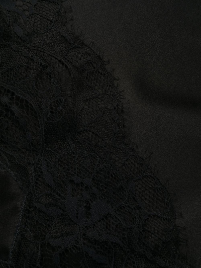 Shop Fleur Of England Babydoll Lace-trim Dress In Black