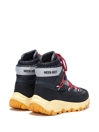 Moon Boot Tech Biker Ankle Boots In Black