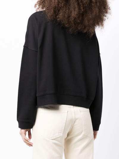 Shop Ymc You Must Create Almost Grown Cotton Sweatshirt In Black
