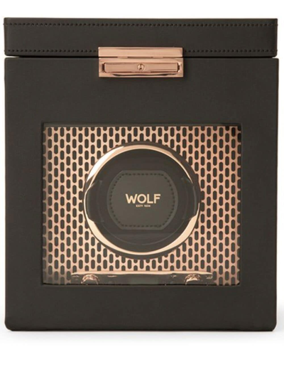 Shop Wolf Axis Watch Winder In Black