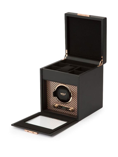 Shop Wolf Axis Watch Winder In Black