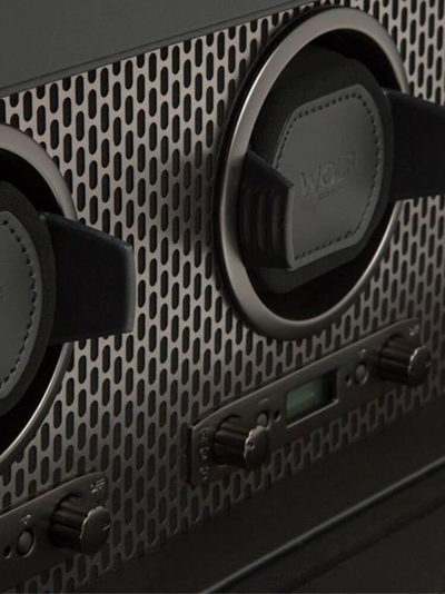 Wolf Axis Triple Watch Winder In Black