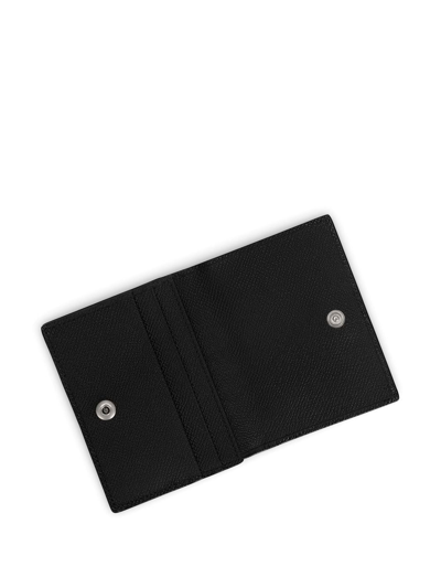 Shop Dolce & Gabbana Logo-tag Leather Card Holder In Black