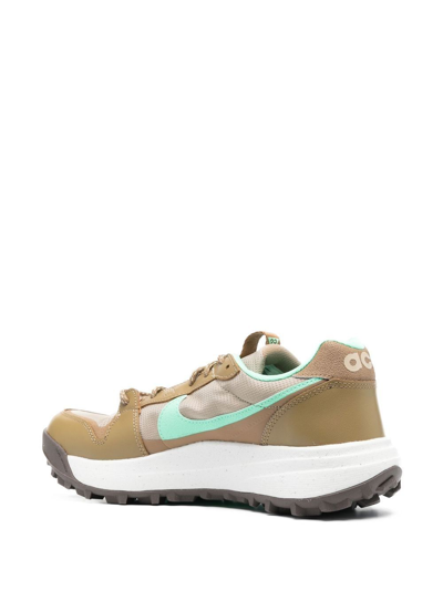 Shop Nike Acg Lowcate Sneakers In Brown