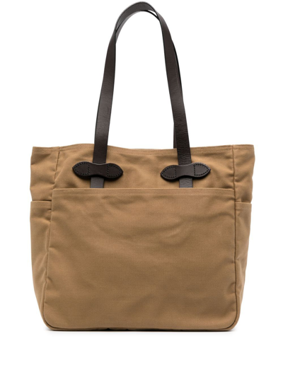 Filson Flat Top-handle Tote Bag In Neutrals