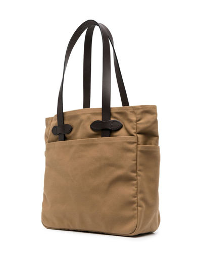 Filson Flat Top-handle Tote Bag In Neutrals