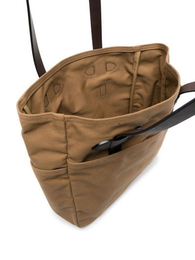 Filson Flat Top-handle Tote Bag In Neutrals