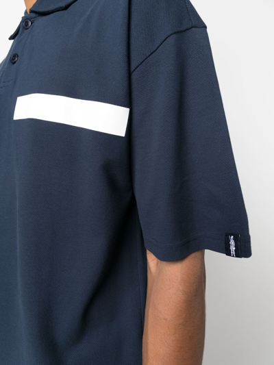 Shop Mackintosh Short-sleeve Polo Shirt In Blue