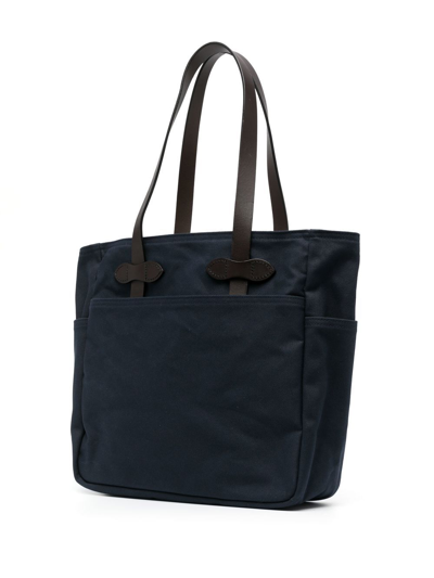 Filson Flat Top-handle Tote Bag In Blue