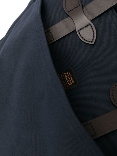 Filson Flat Top-handle Tote Bag In Blue