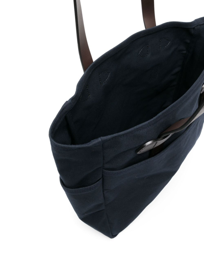 Filson Flat Top-handle Tote Bag In Blue